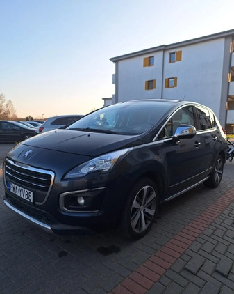 Peugeot 3008 cena 40528 przebieg: 105000, rok produkcji 2015 z Wągrowiec małe 79